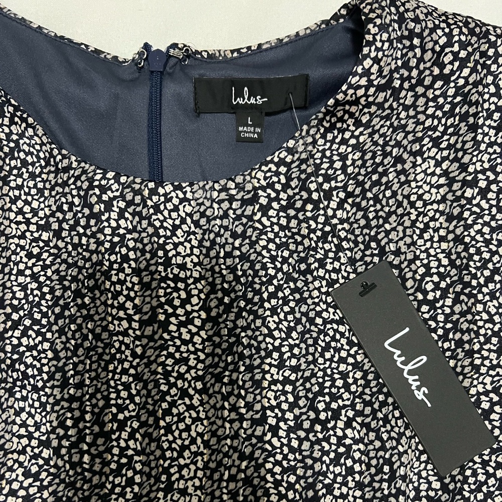 Lulus black and white dress